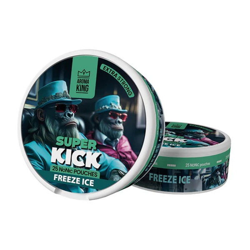 freeze ice aroma king super kick nicotine pouches