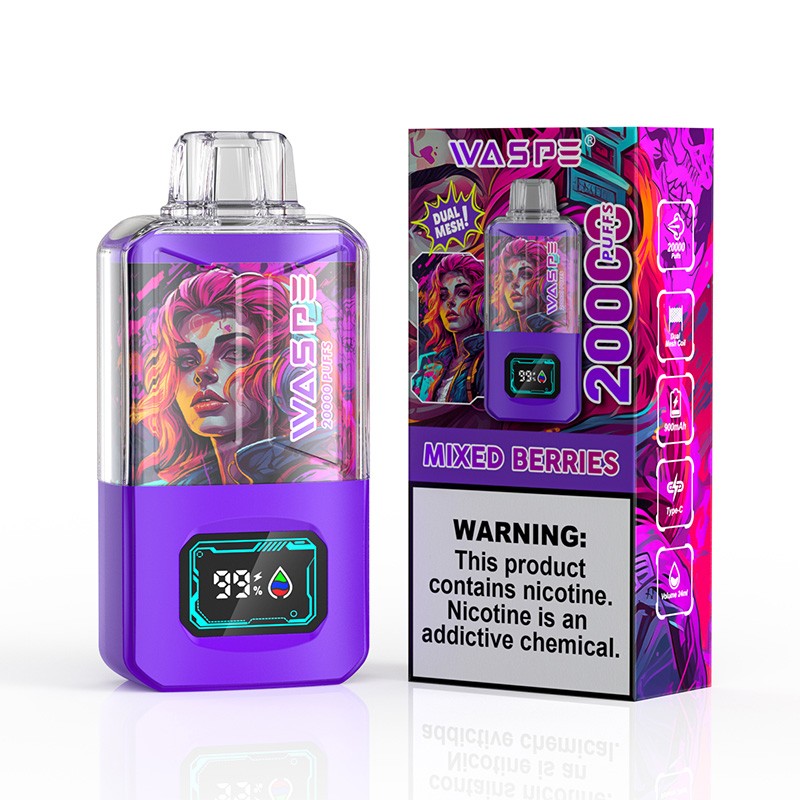 waspe box disposable mixed berries