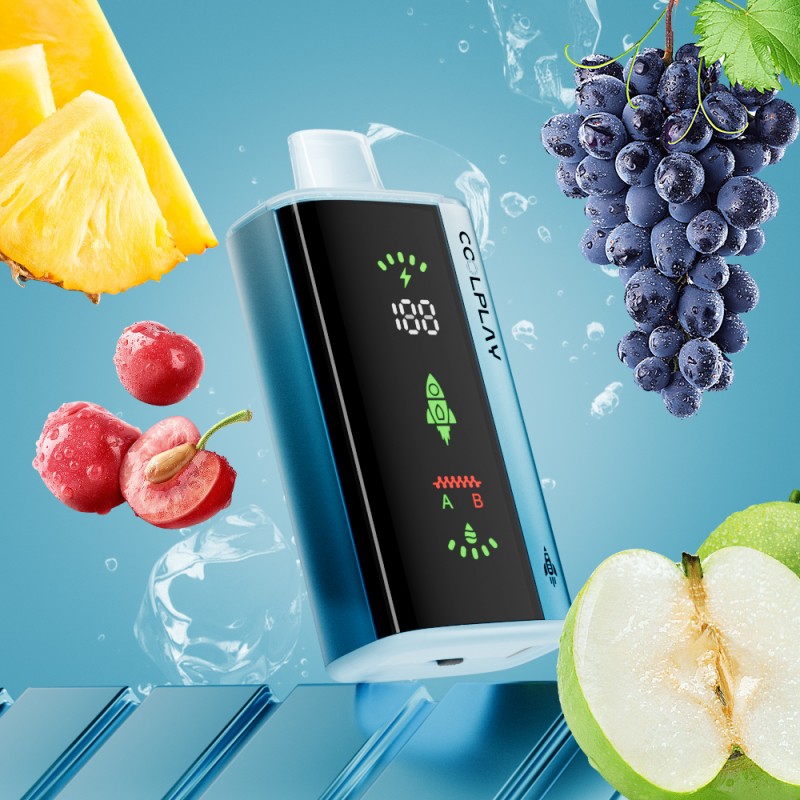 pineapple cherry greenapple grape coolplay turbo 26000