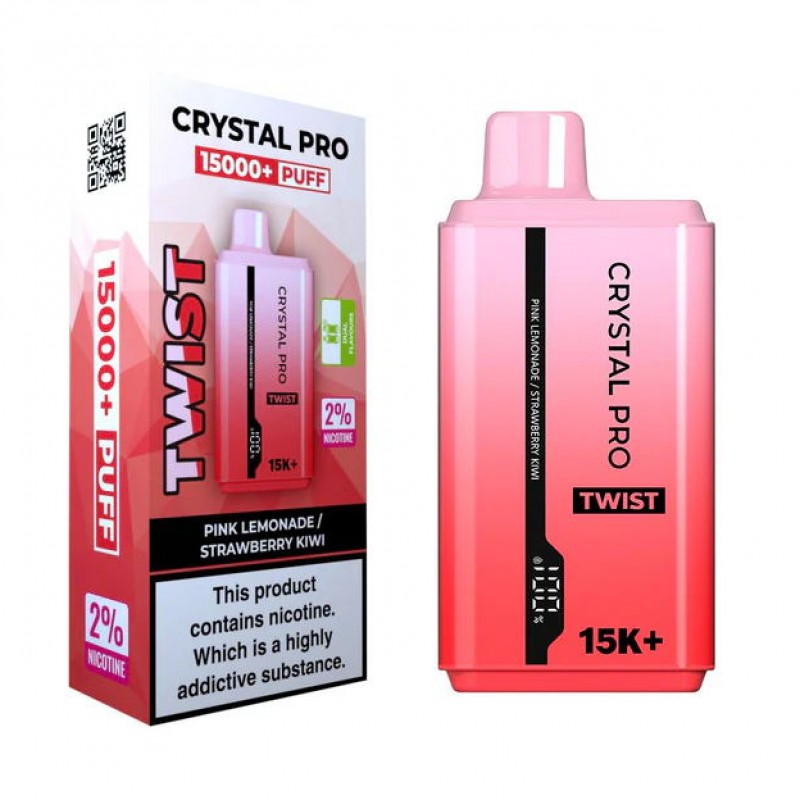 pink lemonade/strawberry kiwi crystal pro twist 15000