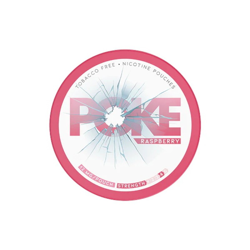 Raspberry 12mg Poke Nicotine Pouches
