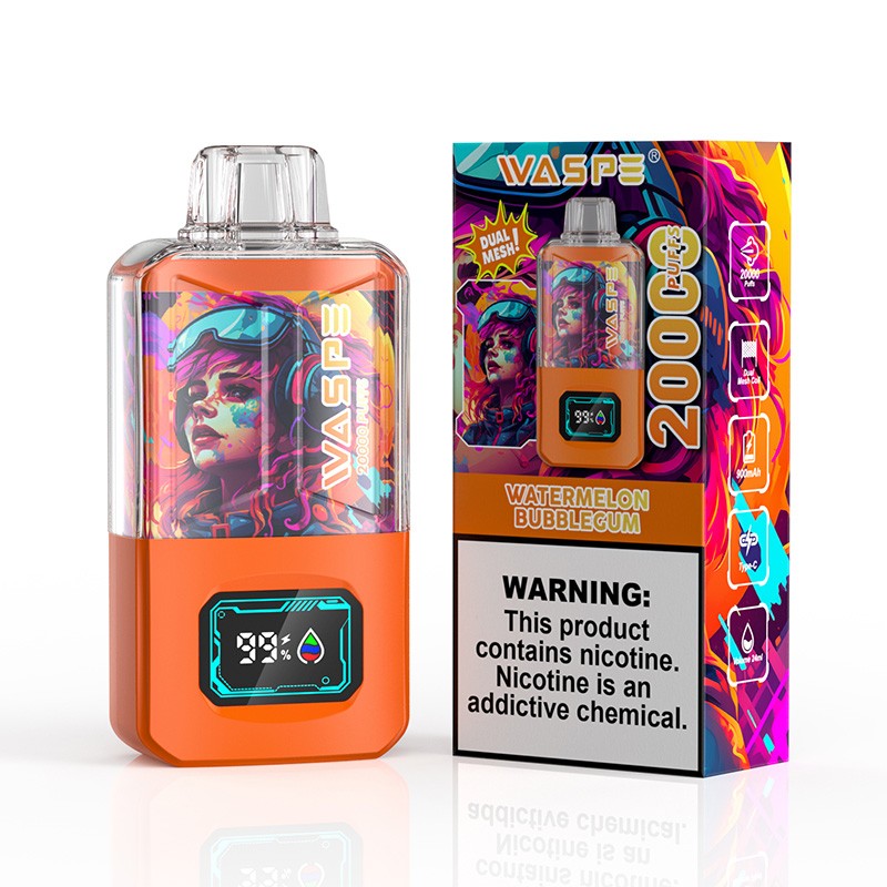 waspe 20000 box vape watermelon bubblegum