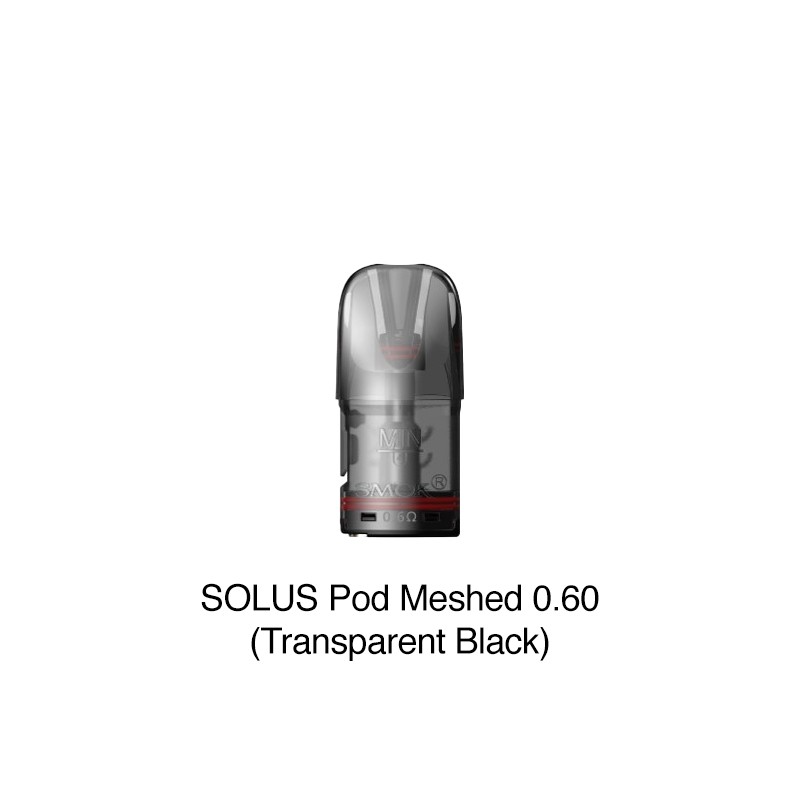0.6ohm (Transparent Black) SMOK Solus Pod