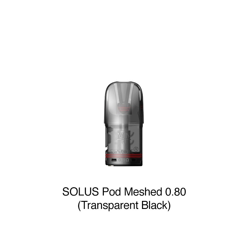 0.8ohm (Transparent Black) SMOK Solus Pod
