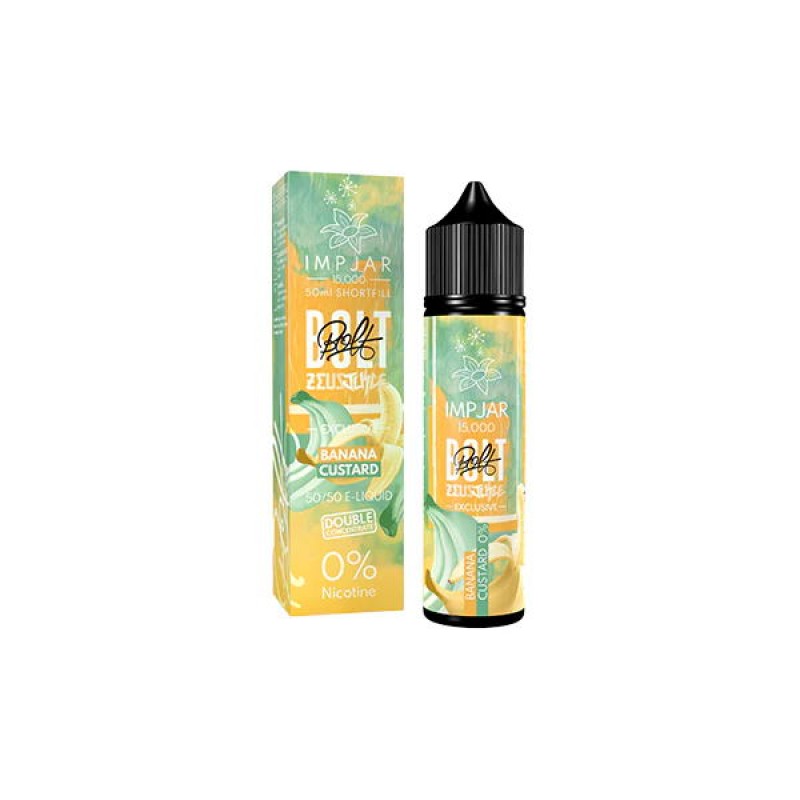 banana custard imp jar x zeus bolt shortfill e liquid