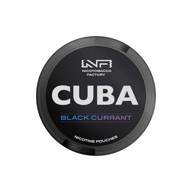 black currant  cuba black nicotine pouches