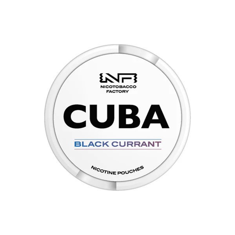 black currant cuba white nicotine pouches