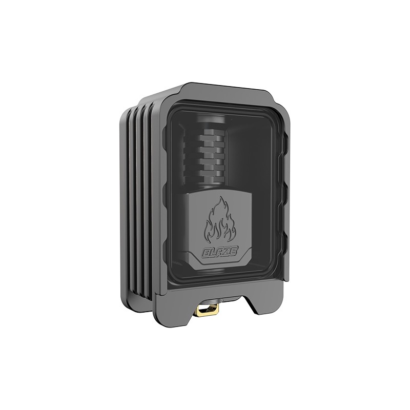 Gunmetal Blaze Bridge Single Glass Sliding Boro Tank