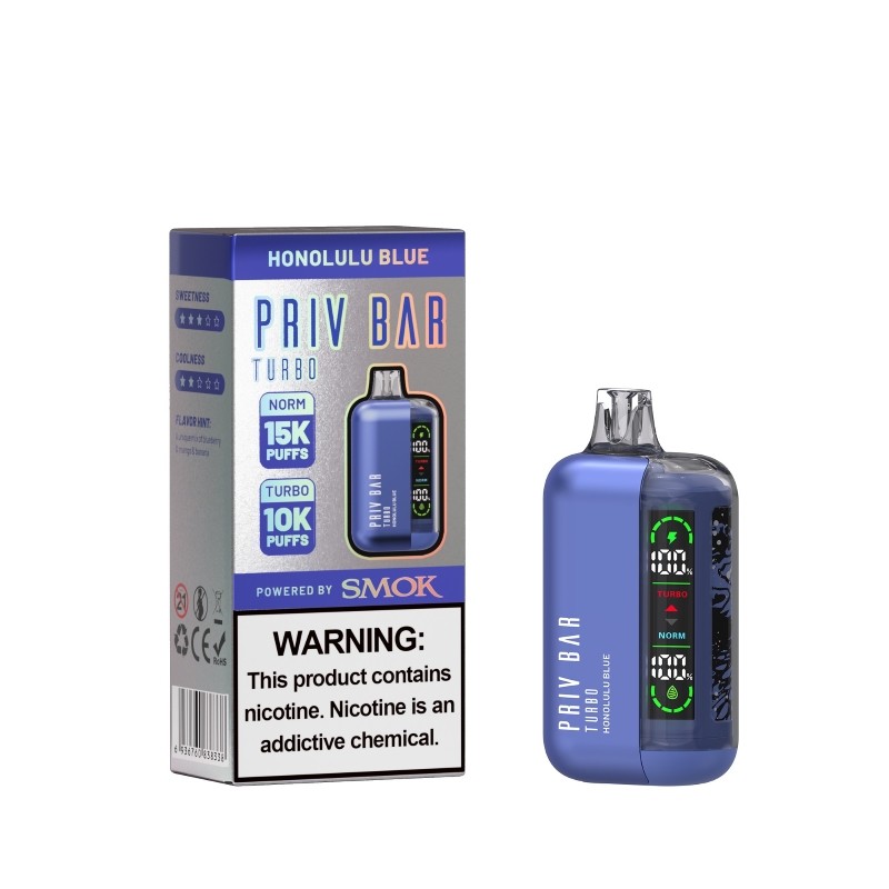 honolulu blue smok priv bar turbo 15000