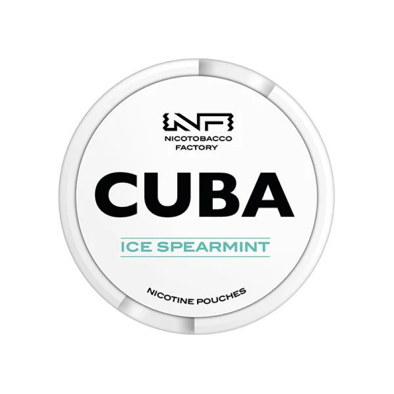 ice spearmint cuba white nicotine pouches