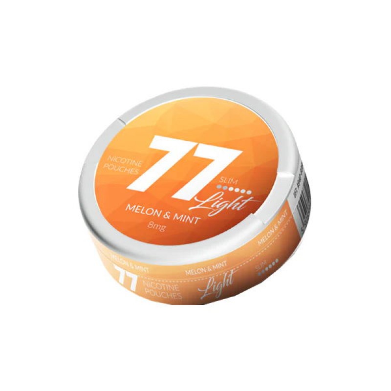 melon & mint 77 slim light nicotine pouches