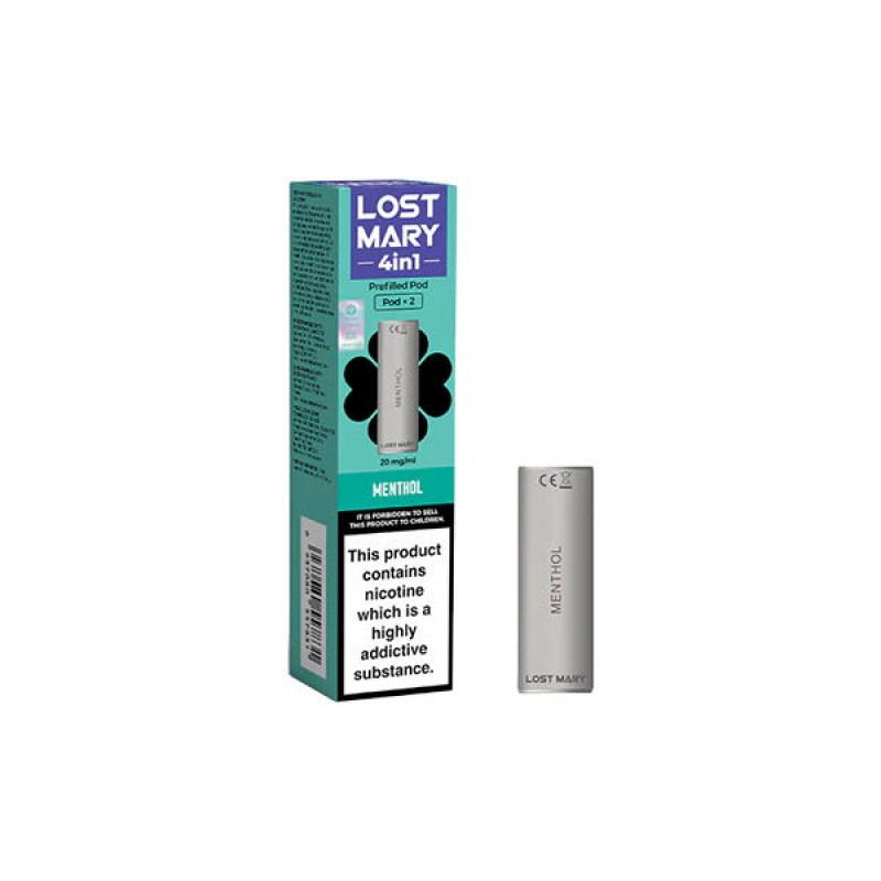 menthol lost mary 4 in 1 replacement prefilled pods