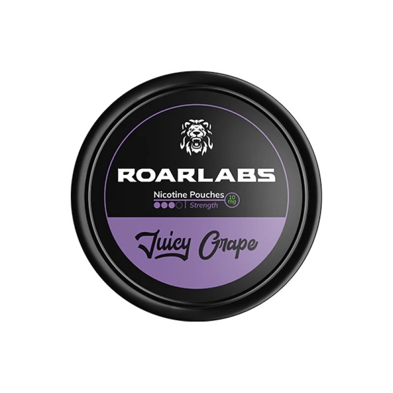 10mg Juicy Grape Roar Labs Nicotine Pouches