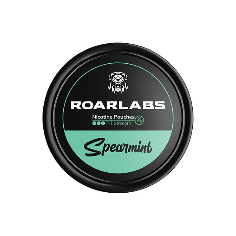 10mg Spearmint Roar Labs Nicotine Pouches