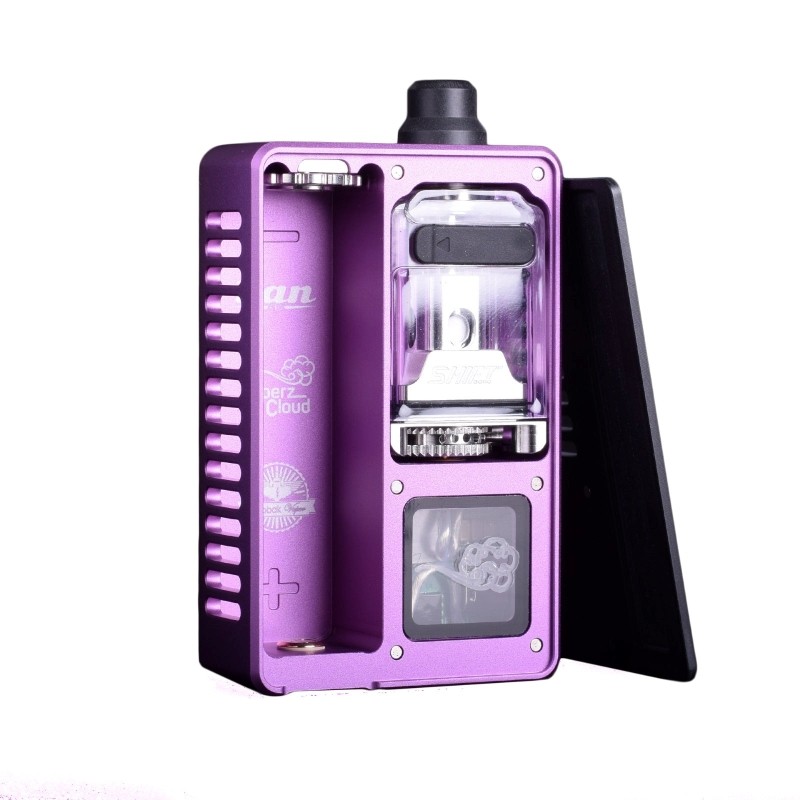 plum purple vaperz cloud x gerobak san aio dna80c kit