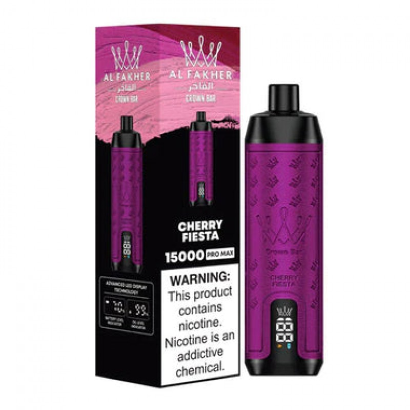 crown bar vape 15000 puffs cherry fiesta