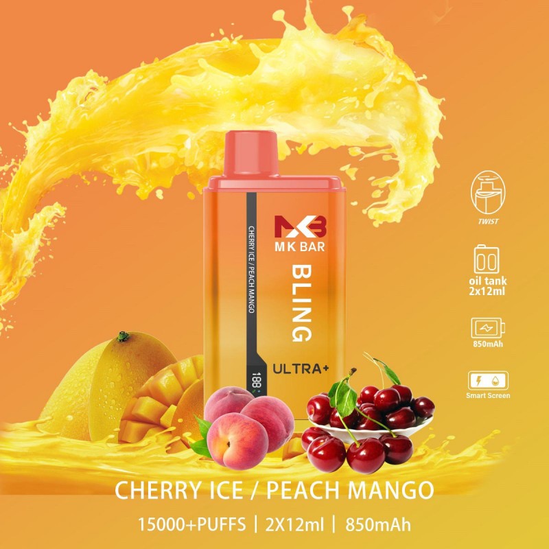 Cherry Ice Peach Mango MK Bling Ultra 15000