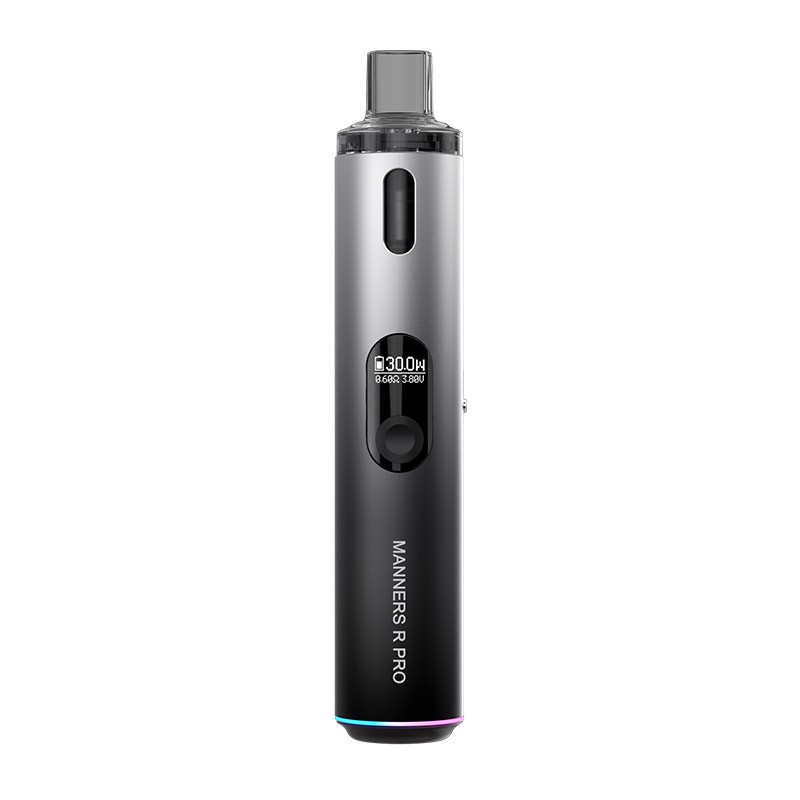 vapefly manners r pro pod kit black & silver