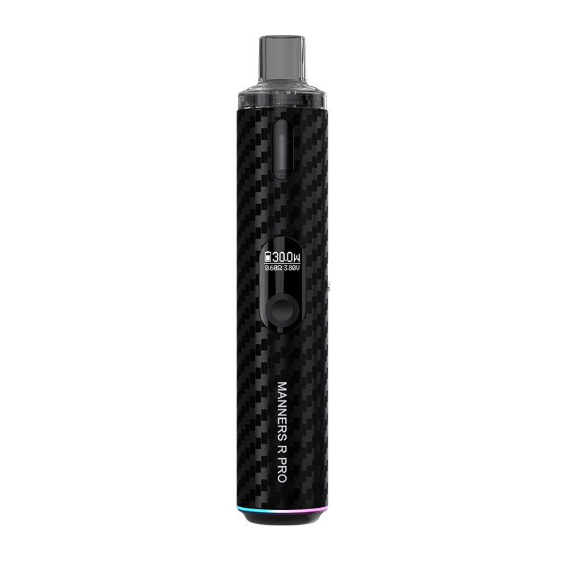 vapefly manners r pro pod kit carbon black