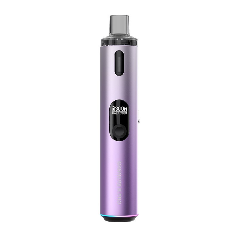 vapefly manners r pro pod kit purple & silver