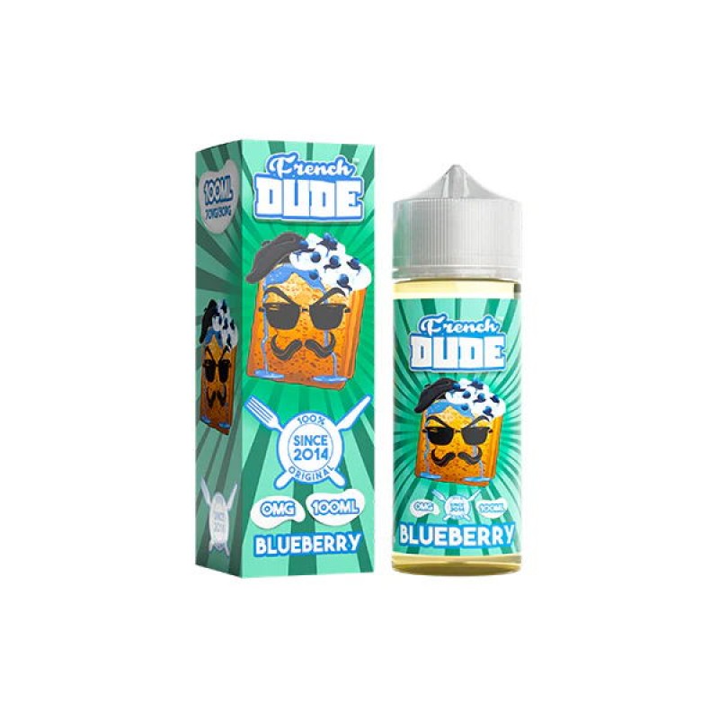 blueberry french dude shortfill e liquid