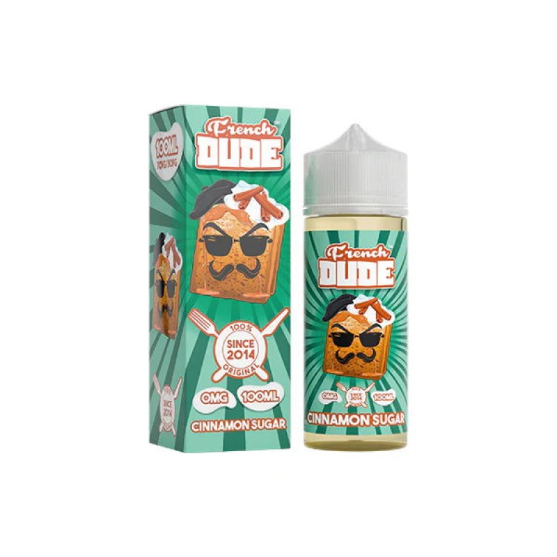 cinnamon sugar french dude shortfill e liquid