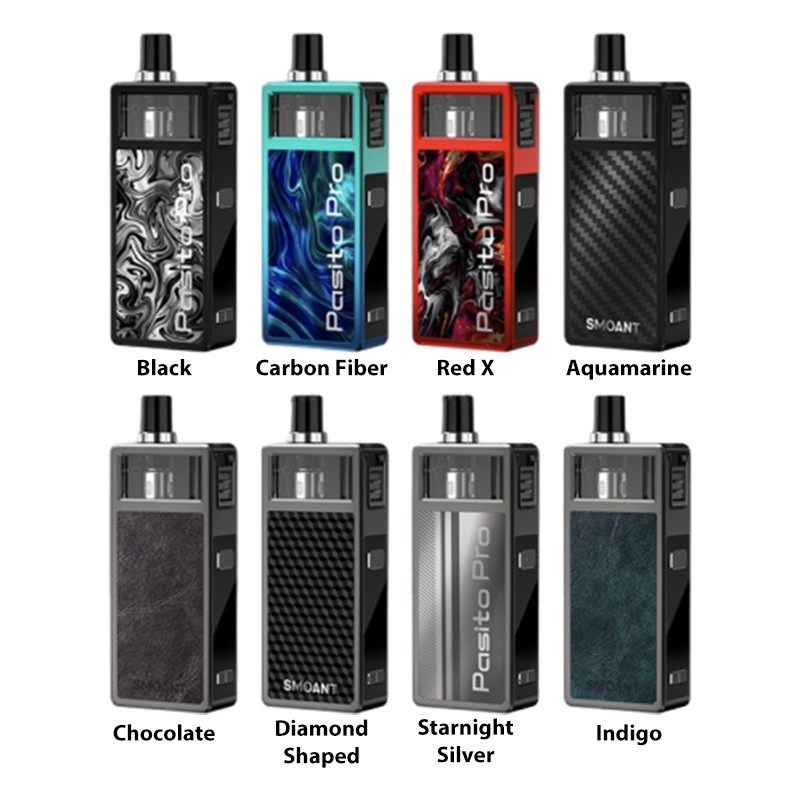 smoant pasito pro pod kit all colours