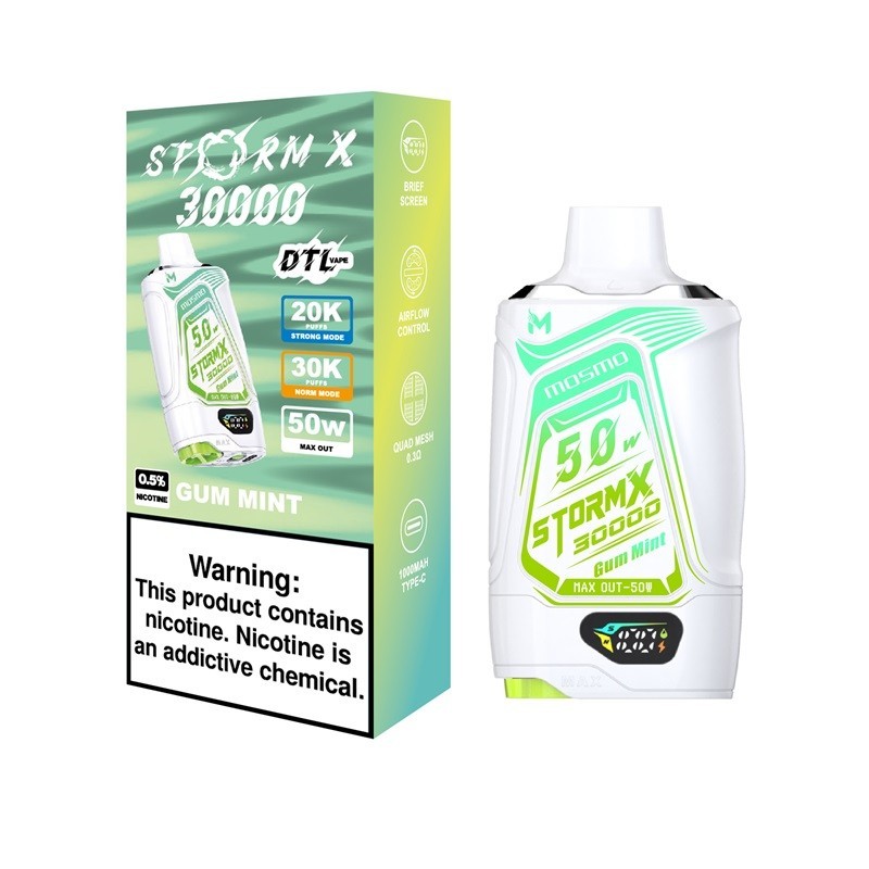 Gum Mint MOSMO STORMX 30000 Disposable Vape