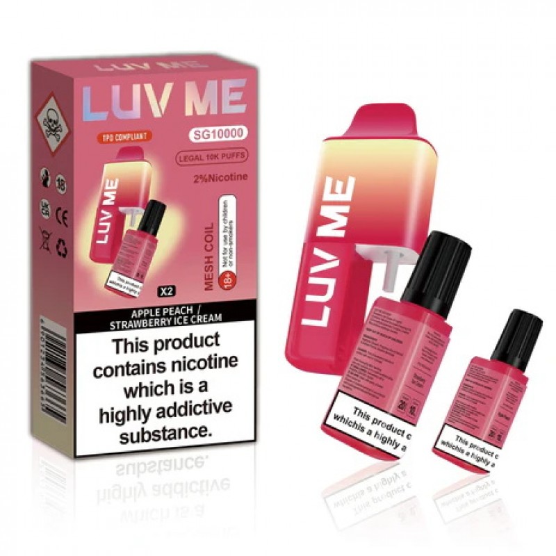 Apple Peach & Strawberry Ice Cream LUV ME 10K