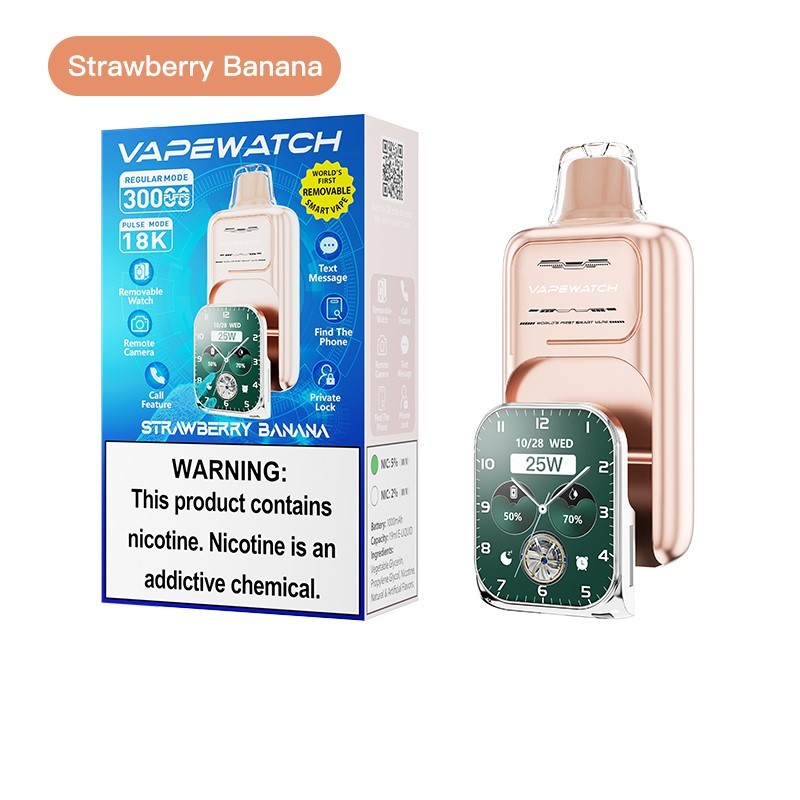 Strawberry Banana JNR VapeWatch 30K