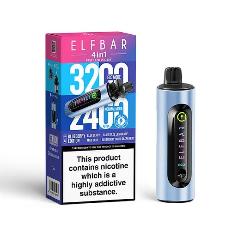 Blueberry Edition Elf Bar 4 in 1 Pod Kit