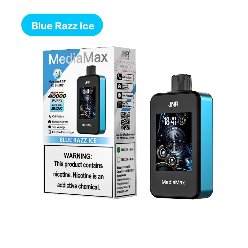 mediamax vape blue razz ice