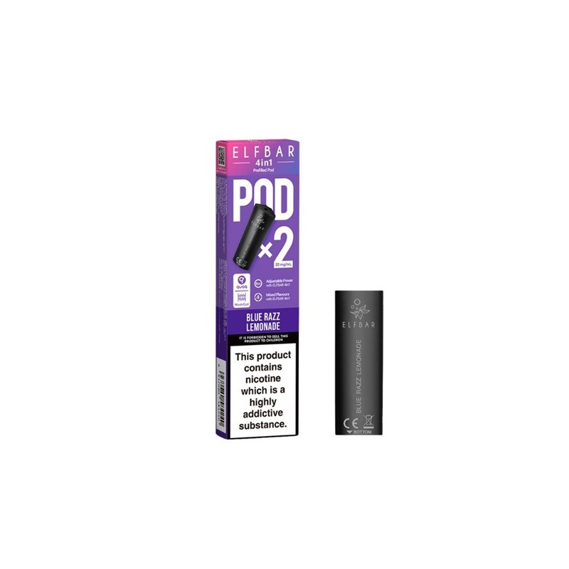 Blue Razz Lemonade Elf Bar 4 in 1 Pre-filled Replacement Pod