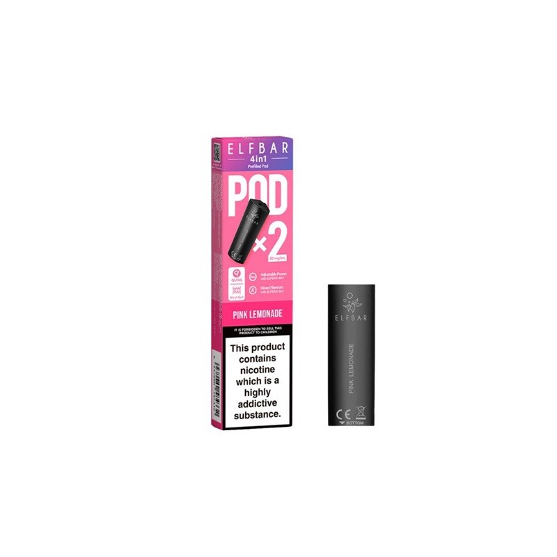 Pink Lemonade Elf Bar 4 in 1 Pre-filled Replacement Pod