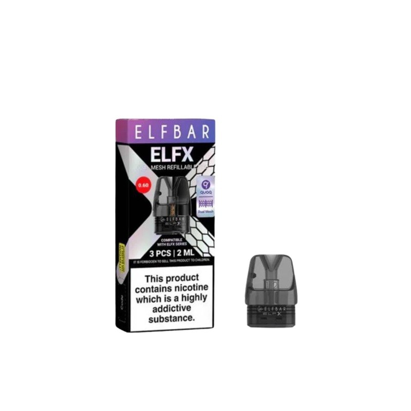 0.6ohm Elf Bar ELFX Replacement Pod Cartridge