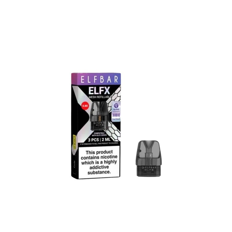 0.8ohm Elf Bar ELFX Replacement Pod Cartridge