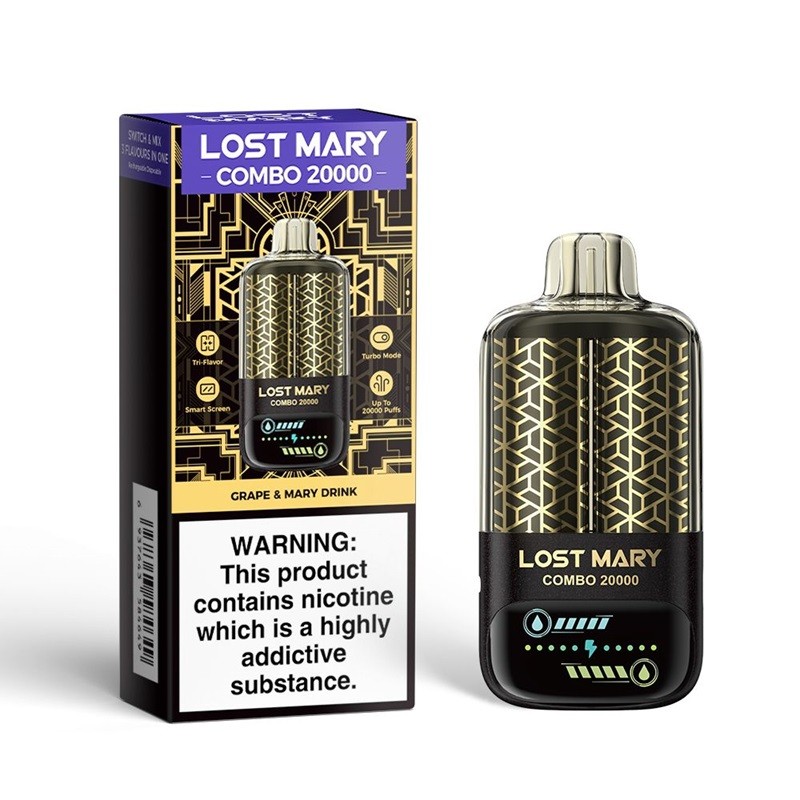 Grape & Mary Drink Lost Mary Combo 20K Disposable Vape