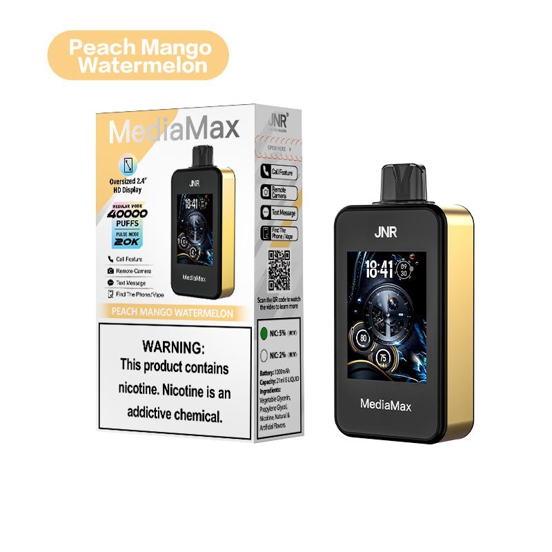 jnr media max vape peach mango watermelon