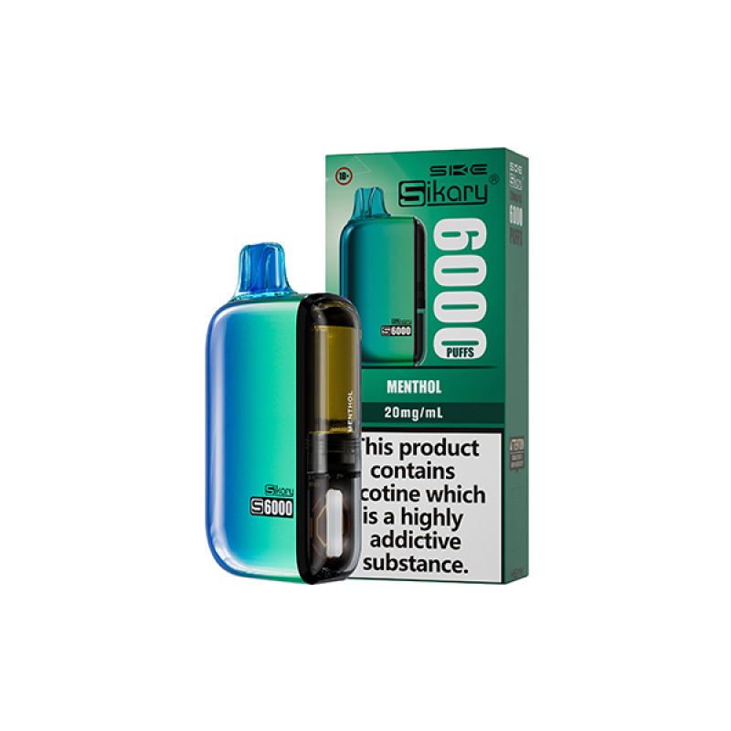 Menthol Sikary S6000 Disposable Vape