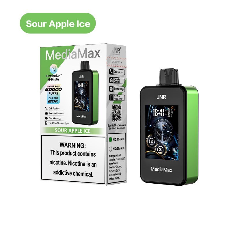 jnr vape mediamax sour apple ice