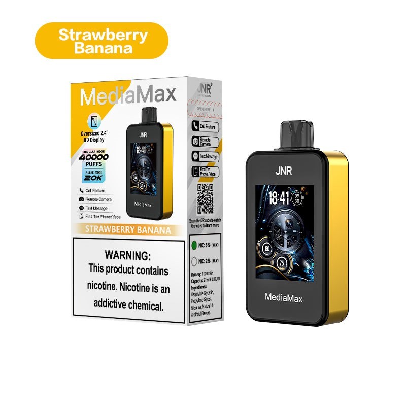 jnr vape media max strawberry banana