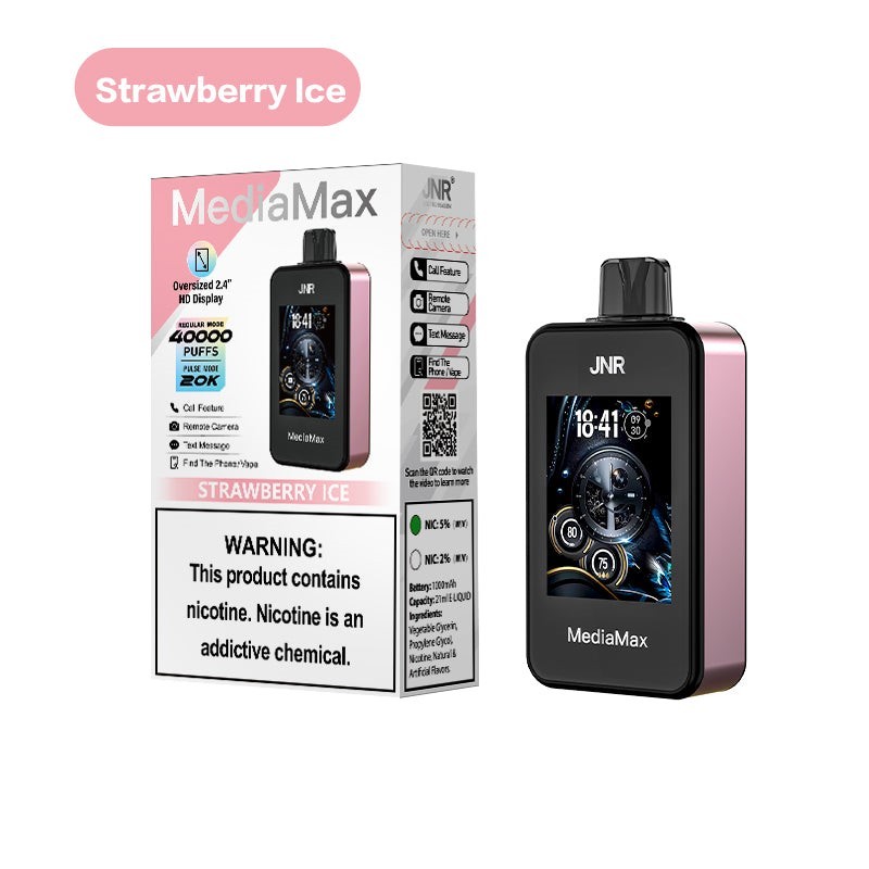 Strawberry Ice JNR MediaMax 40000 Disposable Vape