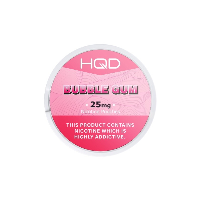 25mg bubble gum hqd nicotine pouches