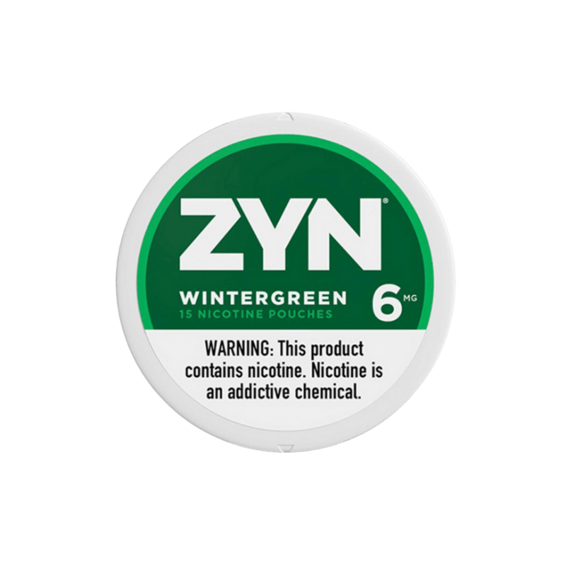 wintergreen zyn nicotine pouches 6mg