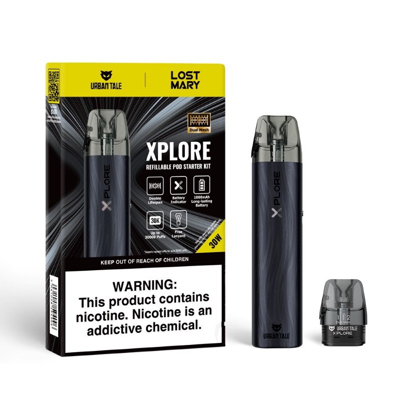 black urban tale x lost mary xplore pod kit
