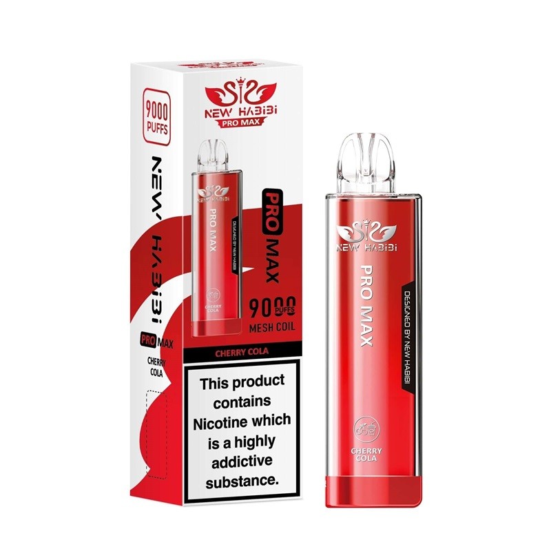 cherry cola new habibi pro max 9000 disposable vape