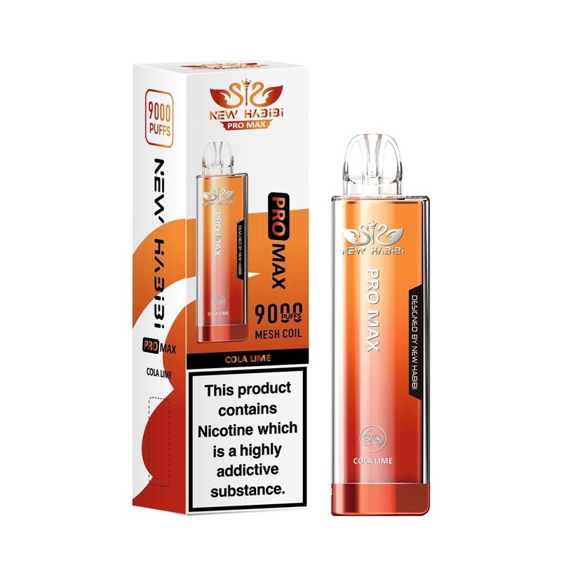 cola lime new habibi pro max 9000 disposable vape