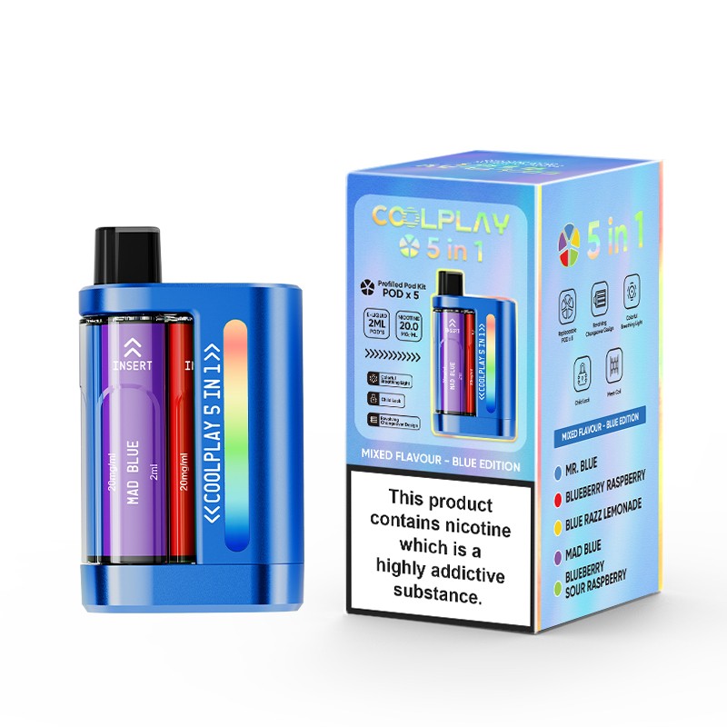 Blue edition COOLPLAY 5 in 1 Disposable Vape