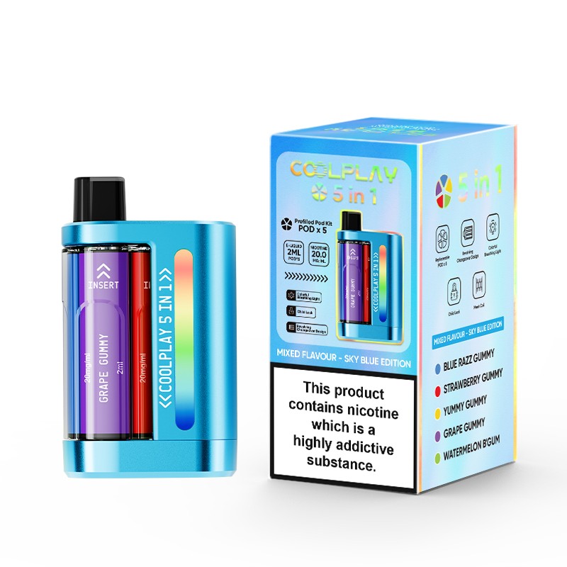 Sky Blue edition COOLPLAY 5 in 1 Disposable Vape