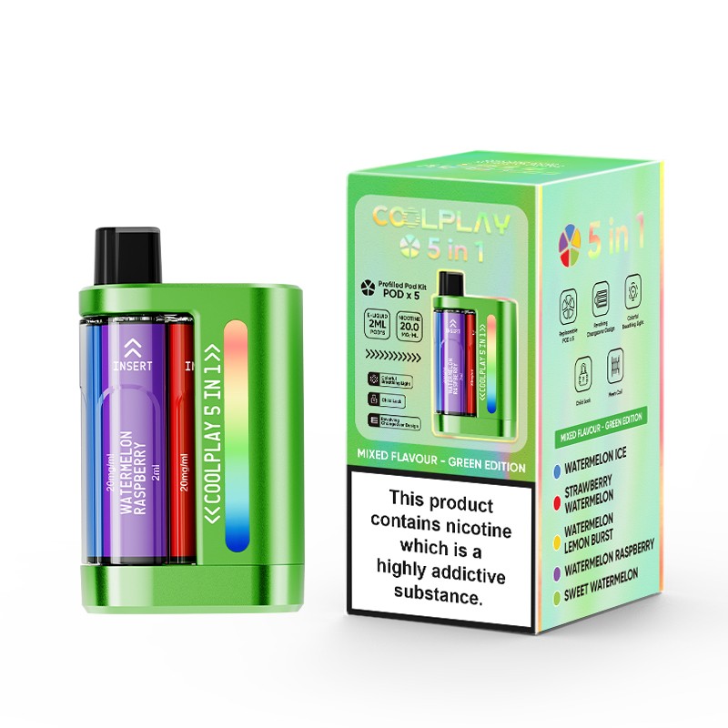 Green edition COOLPLAY 5 in 1 Disposable Vape